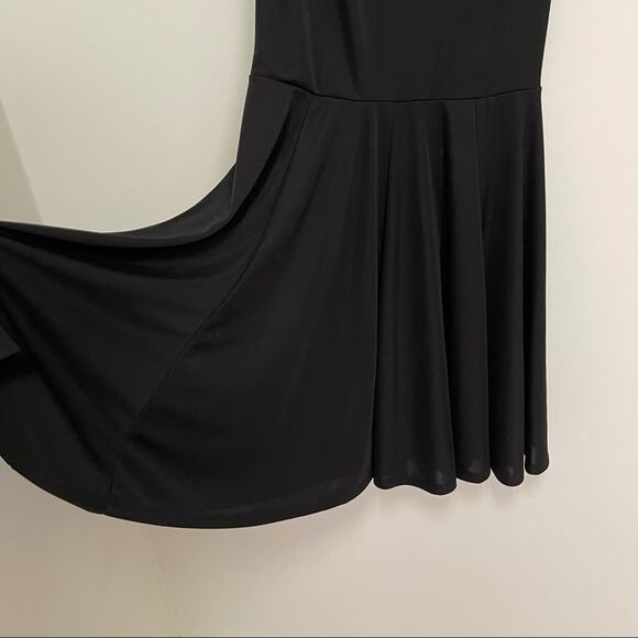 EIGHT SIXTY Dress Size Medium Black Stretchy Racerback Cocktail Party Wedding - Picture 7 of 9